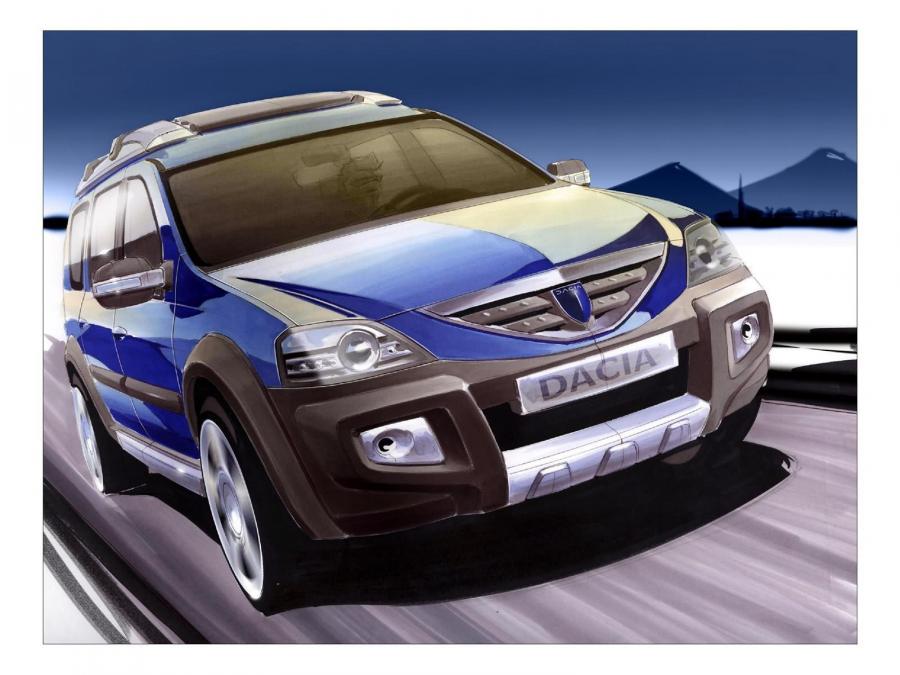 Эскиз Dacia Logan Steppe Concept 2006 года  (фото 19 из 47)